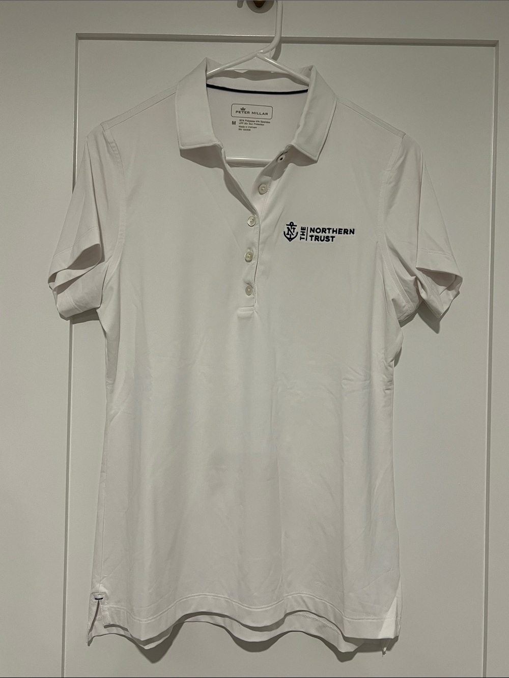 Like New Peter Millar Women’s White Golf Polo Size Medium